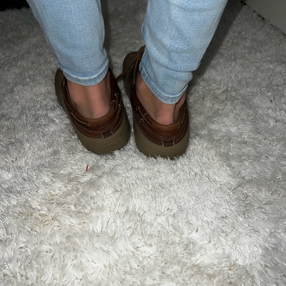 Crocs Brown Leather Islander Pitcrew Sport Boat - Picture 3 of 8